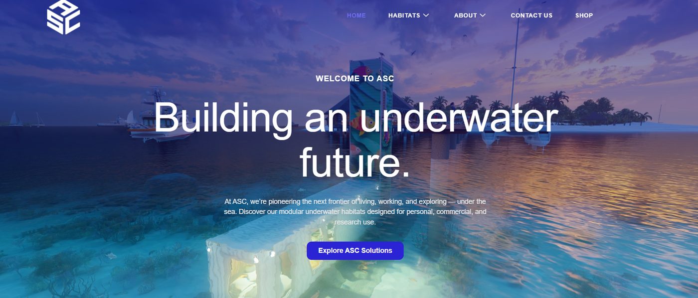 Atlantis Sea Colony: atlantisseacolony.com homepage